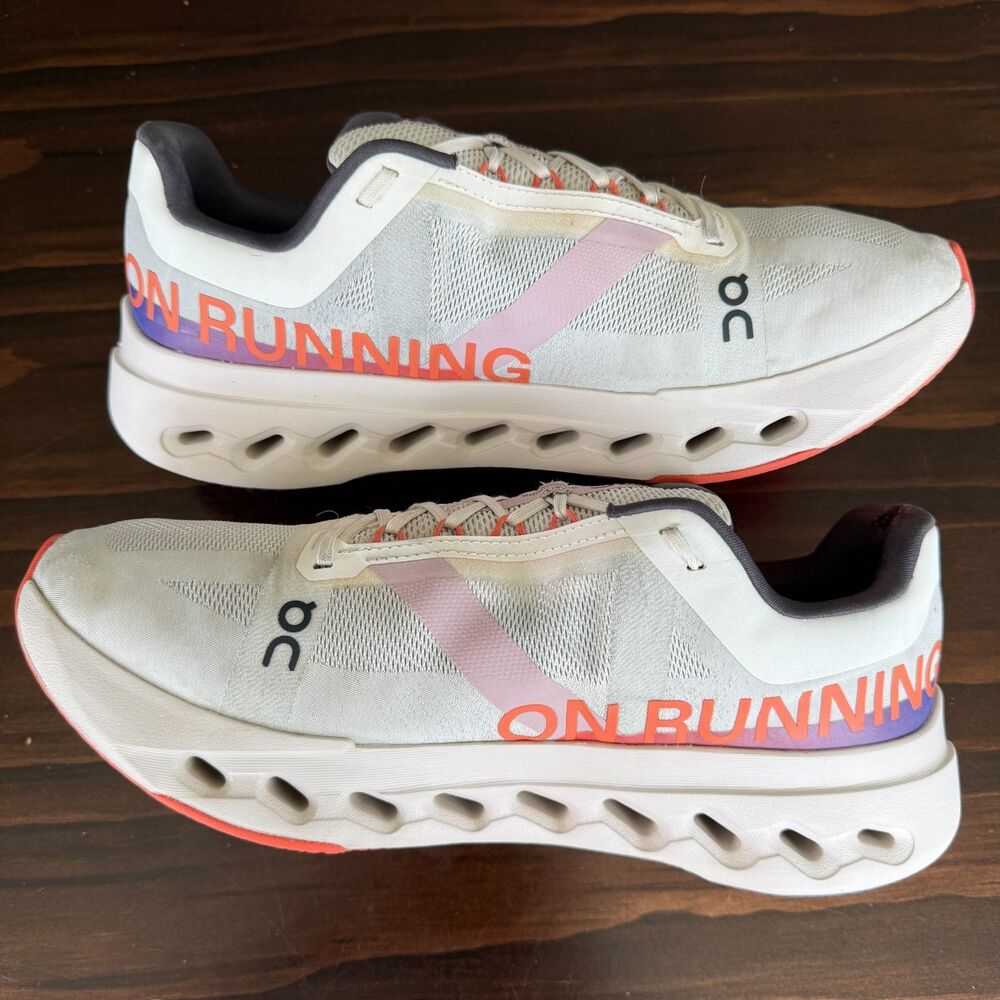 On Running Cloudsurfer Next White Flame Sneaker 3ME30020256 Men's Size 11